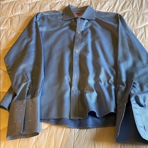 Thomas Pink dress shirt French cuff 17/35